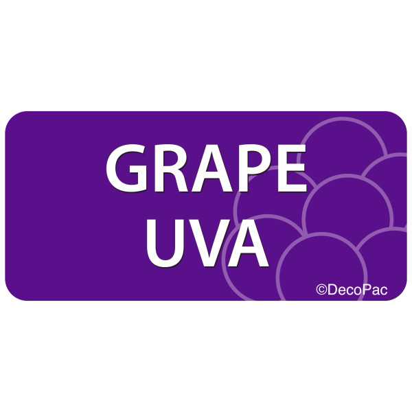 Grape/Uva Promotional Label