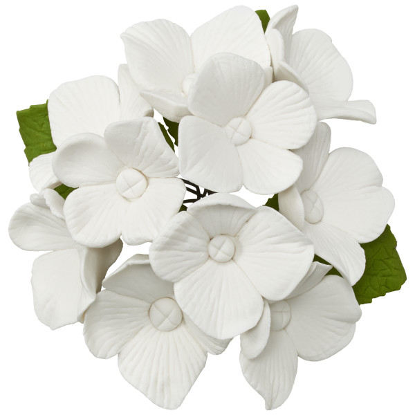 Hydrangea Bunch - Red 3 Free Gum Paste Sprays