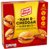 Oscar Mayer Ham & Cheddar Cheese Slider Melts, 4 ct Box, 2.5 oz Sliders