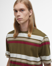 Golborne Striped T-Shirt Light Sage