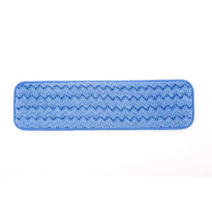 Rubbermaid Commercial, HYGEN™, Microfiber Hook & Loop Mop, 18"W, Blue