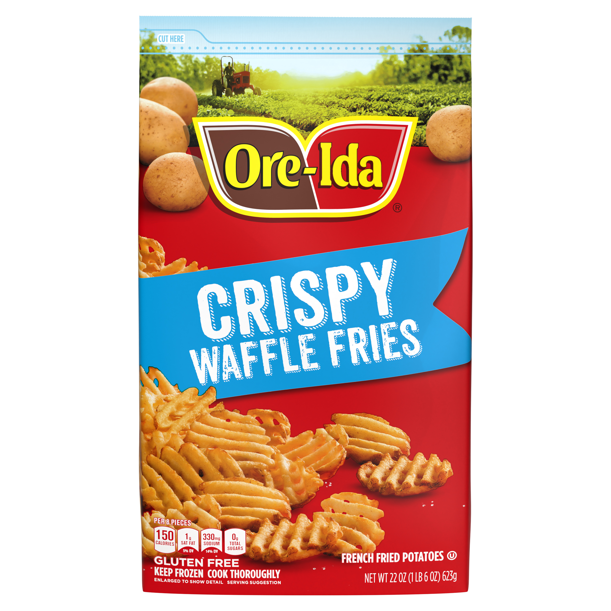 Extra Crispy Waffle Fries, French Fried Potatoes