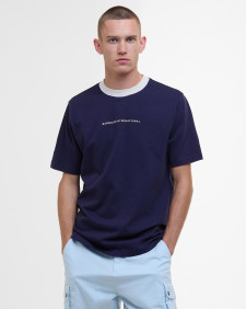 Caleb Tipped T-Shirt Midnight Blue