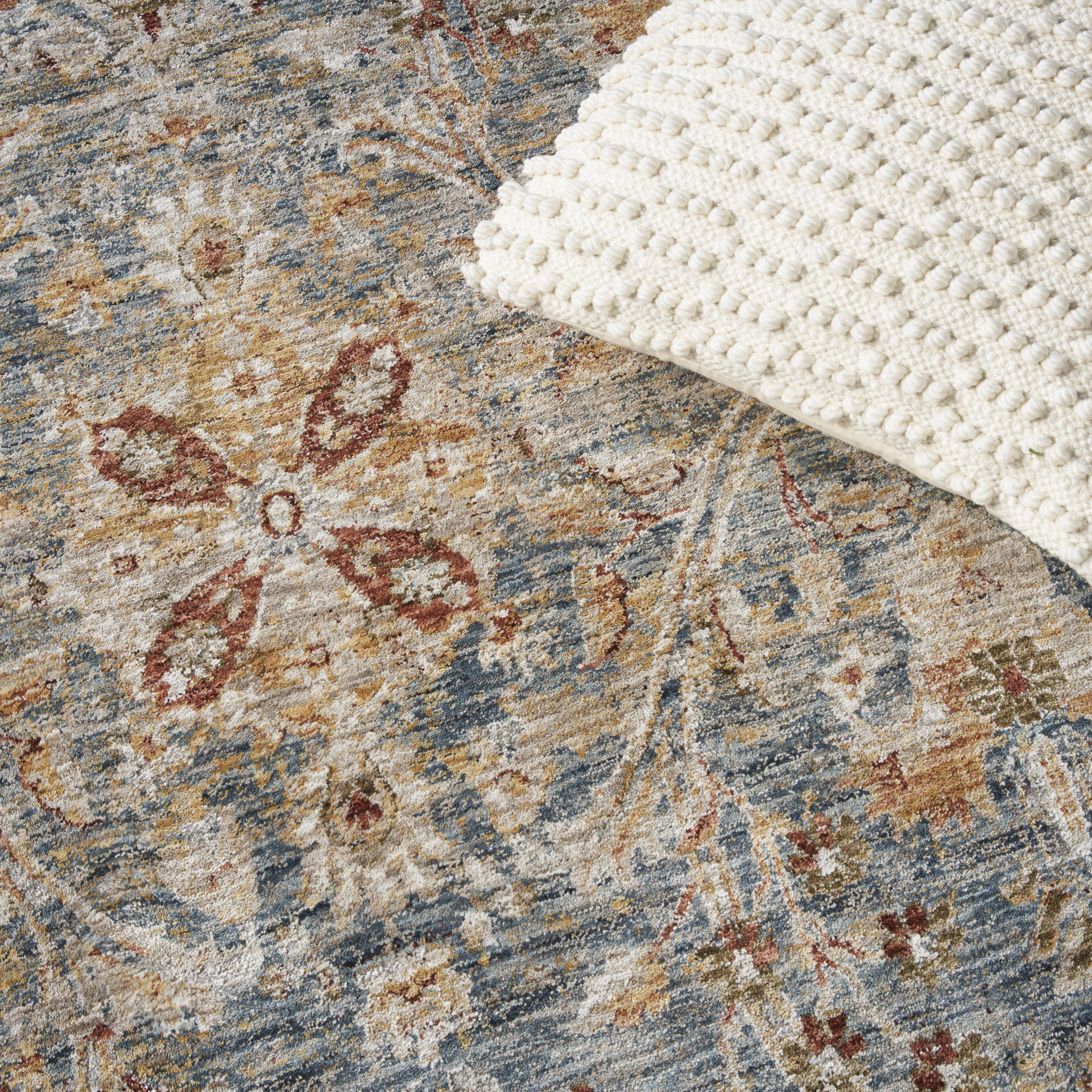Nourison Sahar 9'3" x 12'7" Blue Persian Indoor Rug