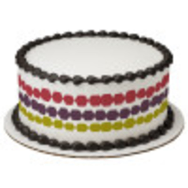 Hexagon Pattern PhotoCake® Edible Image® Strips