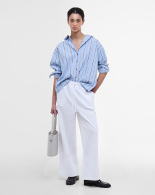 Christie Wide-Leg Trousers Classic White
