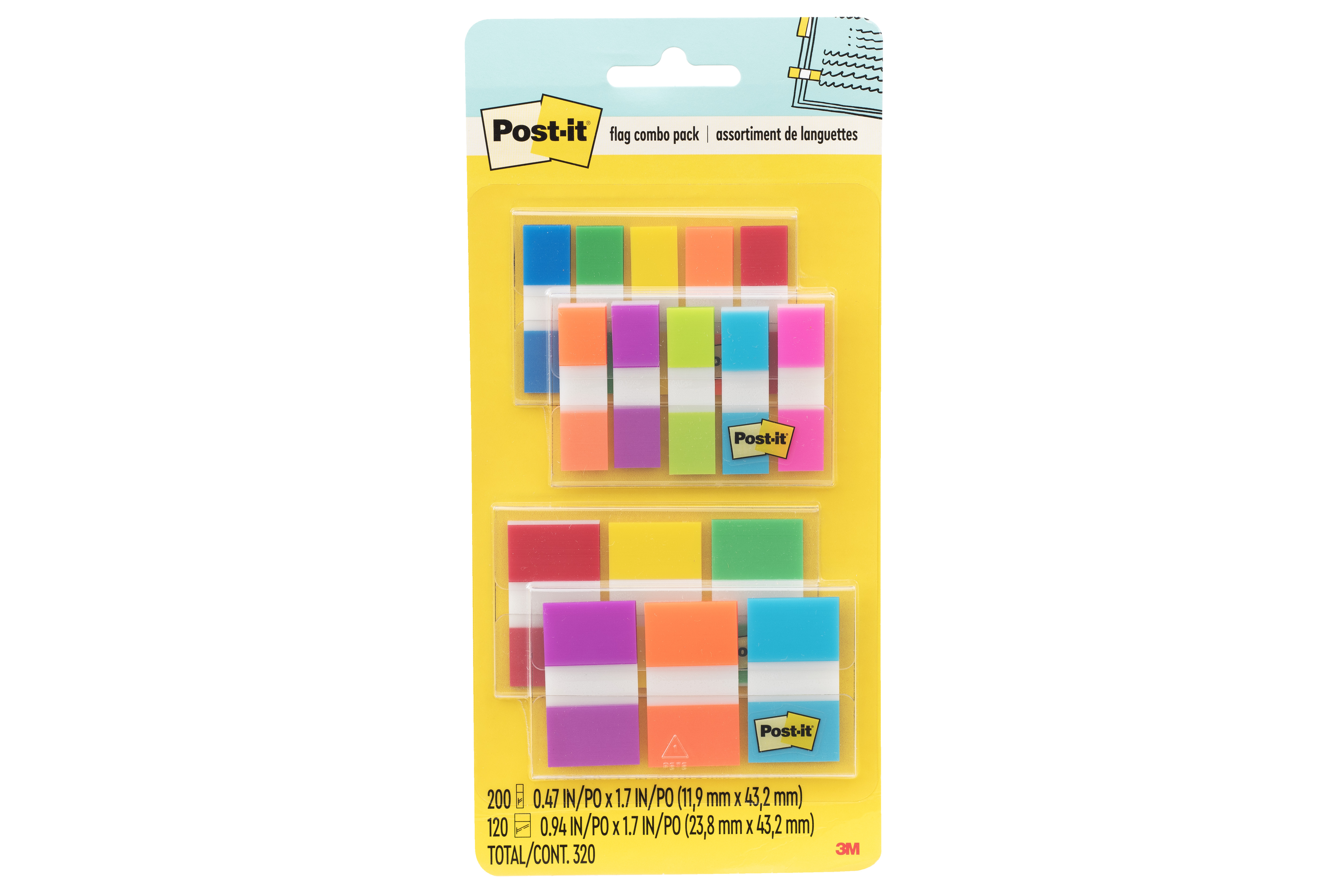 SKU 7100064326 | Post-it® Flags 683-XL1 Combo Pack