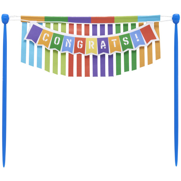 Felicidades Congrats! Banner Layon
