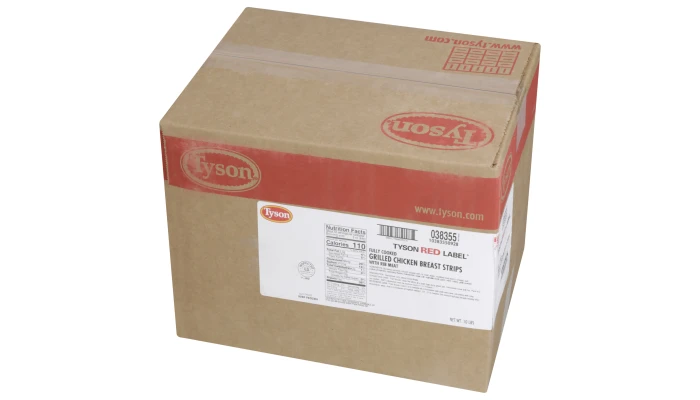 Tyson Red Label® Fully Cooked Unbreaded Grilled Chicken Breast Strips, Large _image_5