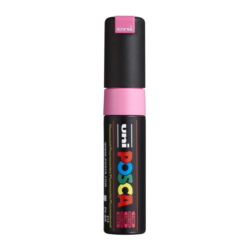 PC-8K Paint Markers, Broad Chisel Tip (8 mm), Fluorescent Pink