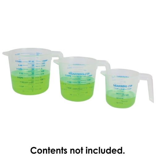 Liquid Measuring Pitchers - Set of 3 Dual Scale
