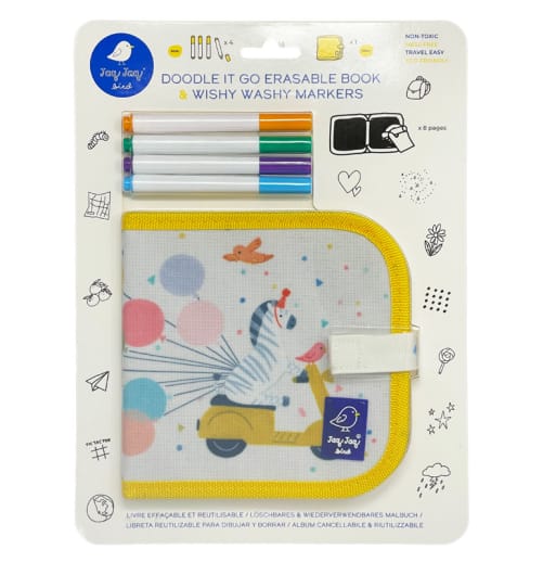 Mini Doodle It & Go Erasable Book: Zebra