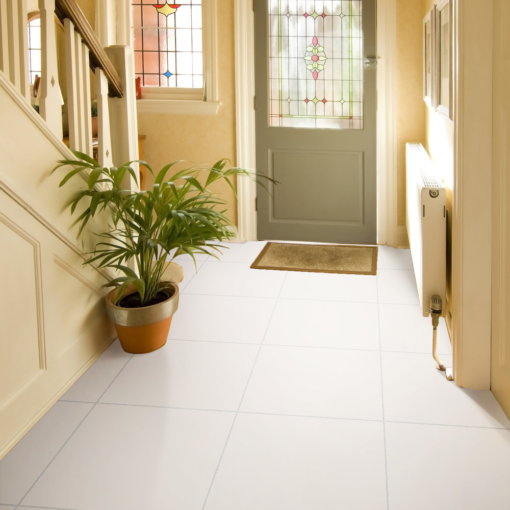 Klavier Matte White 17-7/8 in. x 17-7/8 in. Porcelain Floor and Wall Tile
