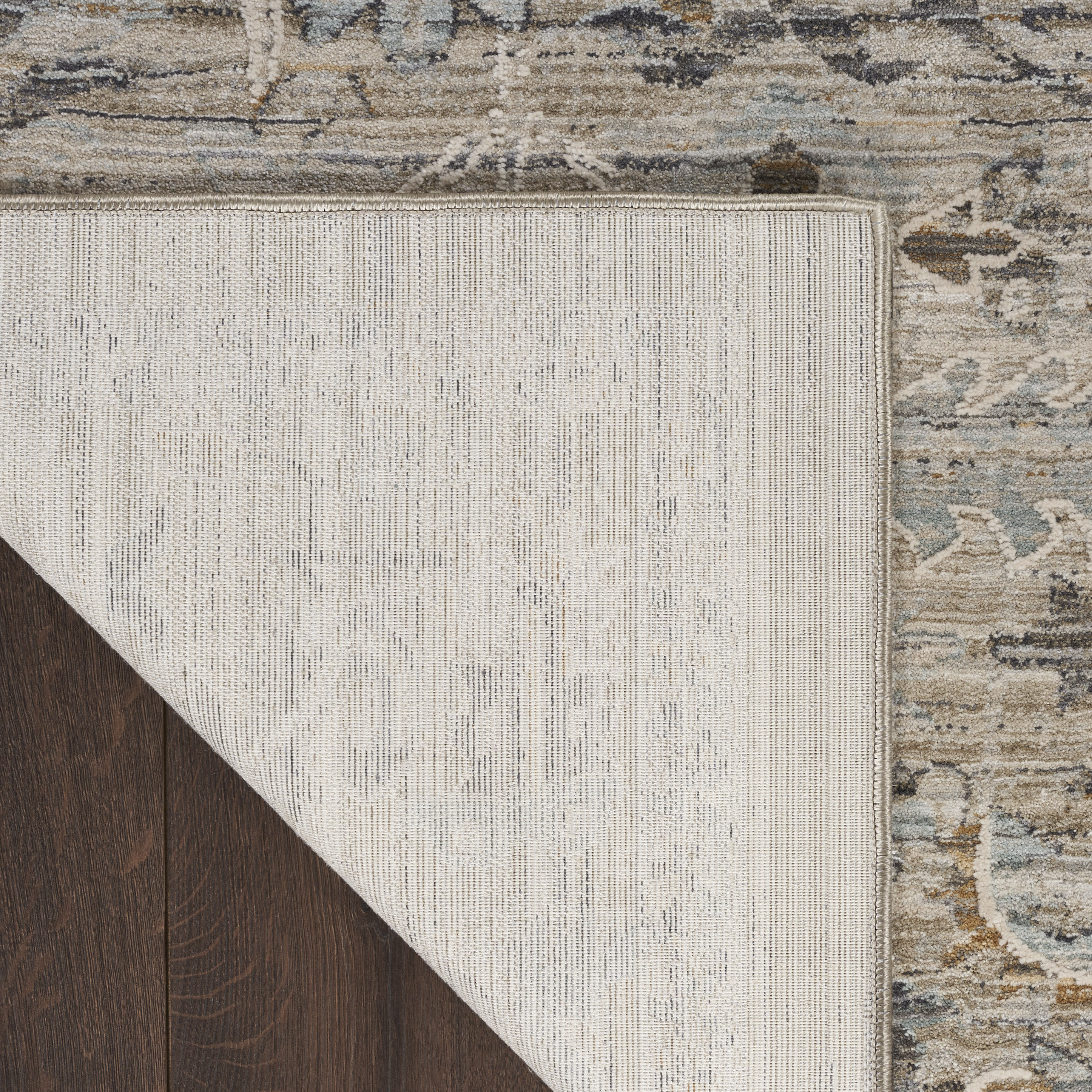 Nourison Lynx 2'3" x 8' Ivory Taupe Vintage Indoor Rug