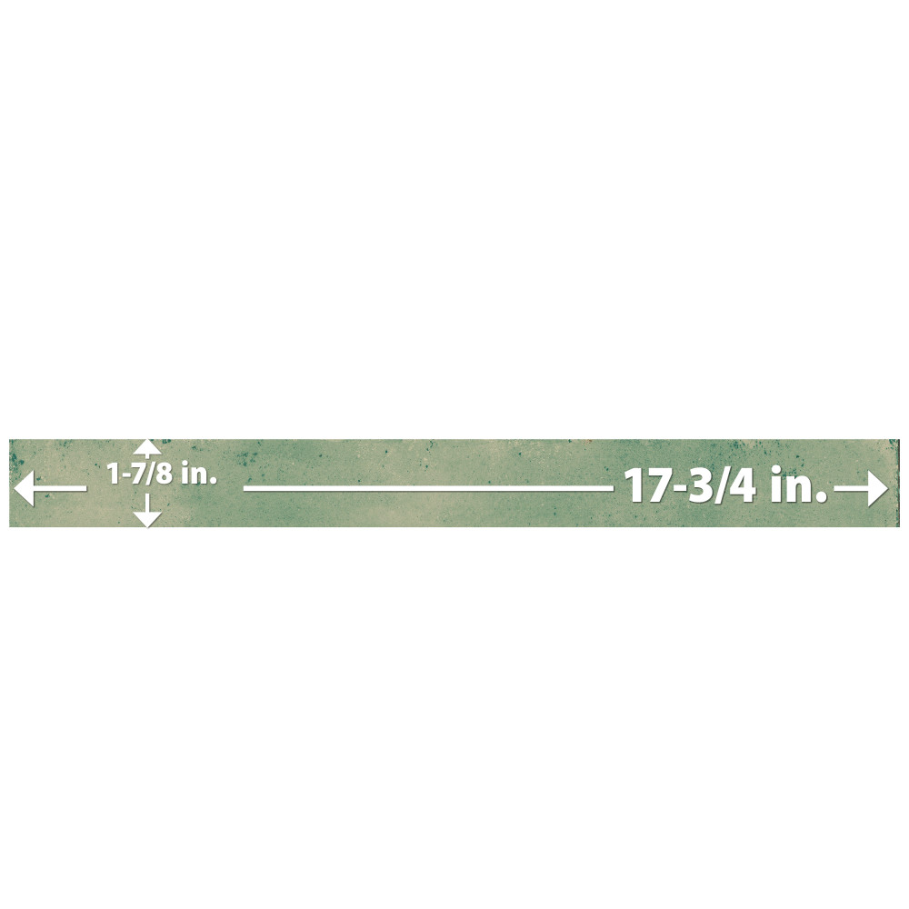 Phoenix Aquamarine 1-7/8 in. x 17-3/4 in. Porcelain Floor and Wall Tile
