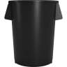 Carlisle, Bronco, Waste Bin , 55 gal, Polyethylene , Black, Round, Receptacle