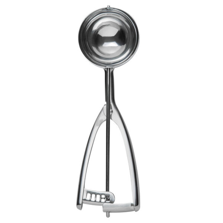 2 ¾-ounce round stainless steel squeeze disher