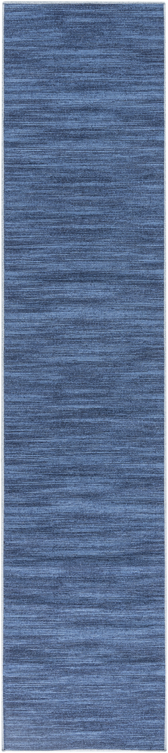 Nourison Nourison Washables 2'2" x 10' Blue Modern Indoor Rug