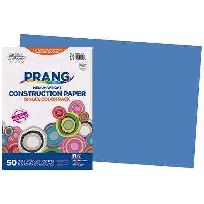 Prang (Formerly SunWorks) Construction Paper, Bright Blue, 12