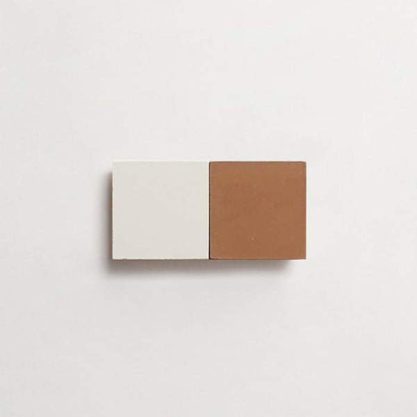 cement: mythology checkerboard | salon | grande | matte | duo | paste + umber | sample 