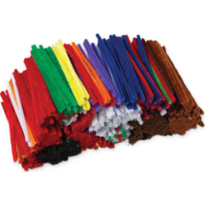 Jumbo Stems Classroom Pack, Assorted Colors, 6" x 6 mm, 1000 Pieces