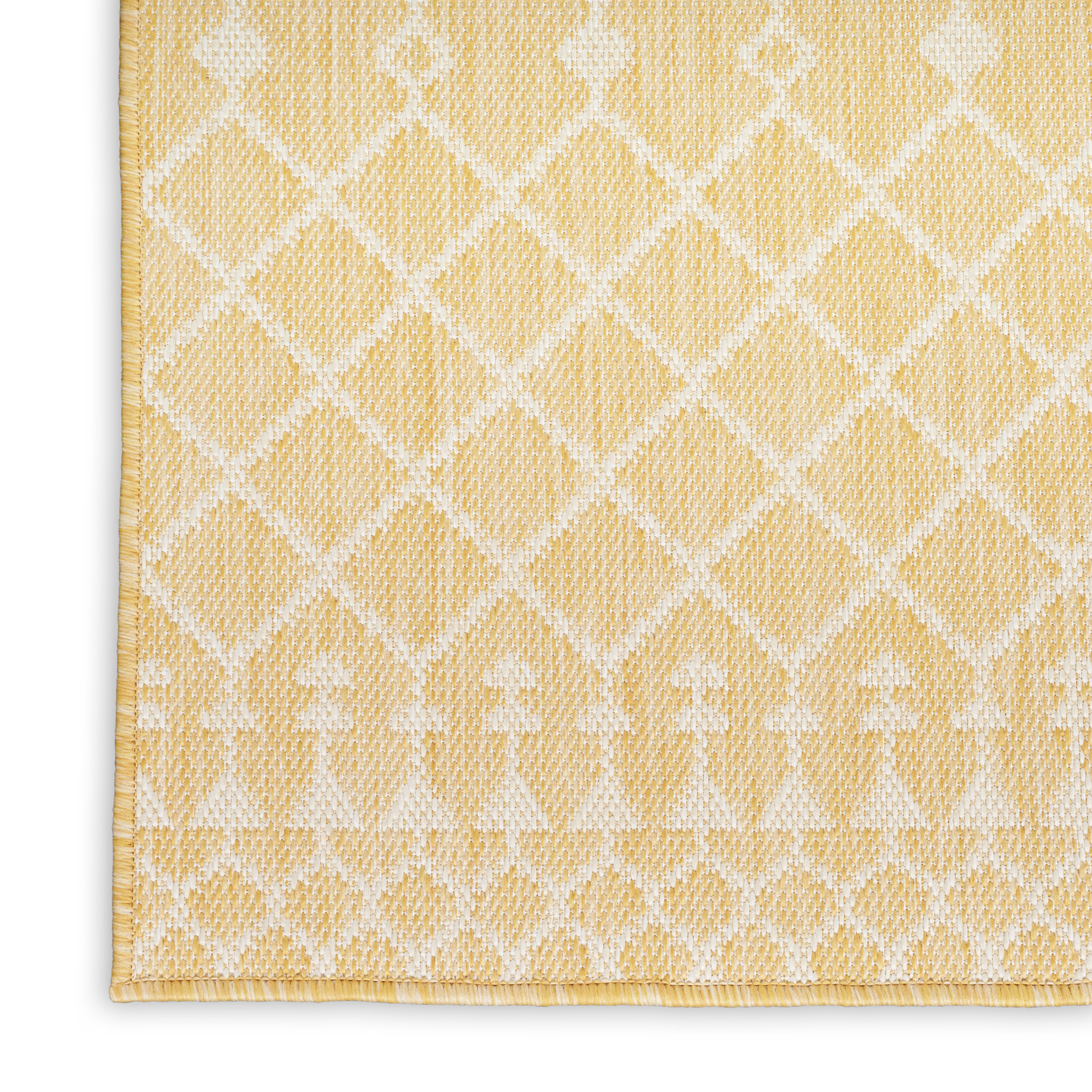 Nourison Positano 7' x 10' Yellow Modern Rug