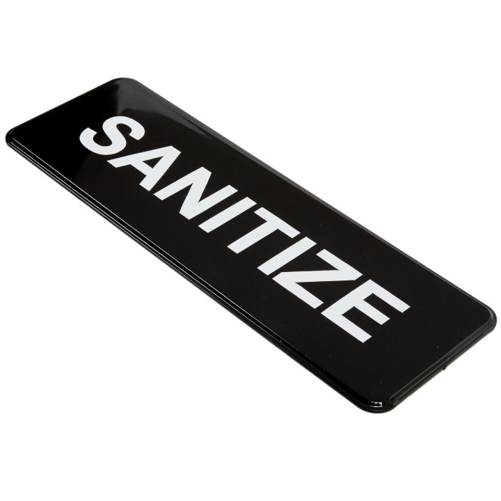 "SANITIZE" contemporary English symbol sign