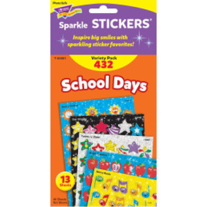 School Days Sparkle Stickers&reg; Variety Pack, 432 ct