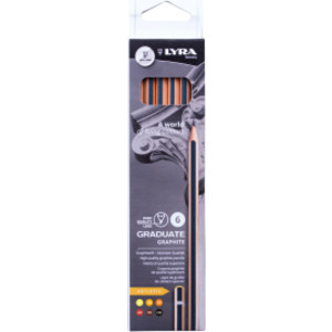 Graduate Graphite Pencil, Artist Set, 6 Pieces