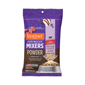 Raw Boost Mixers Freeze-Dried Powder Real Beef Dog Food Topper 0.75 oz. Bag