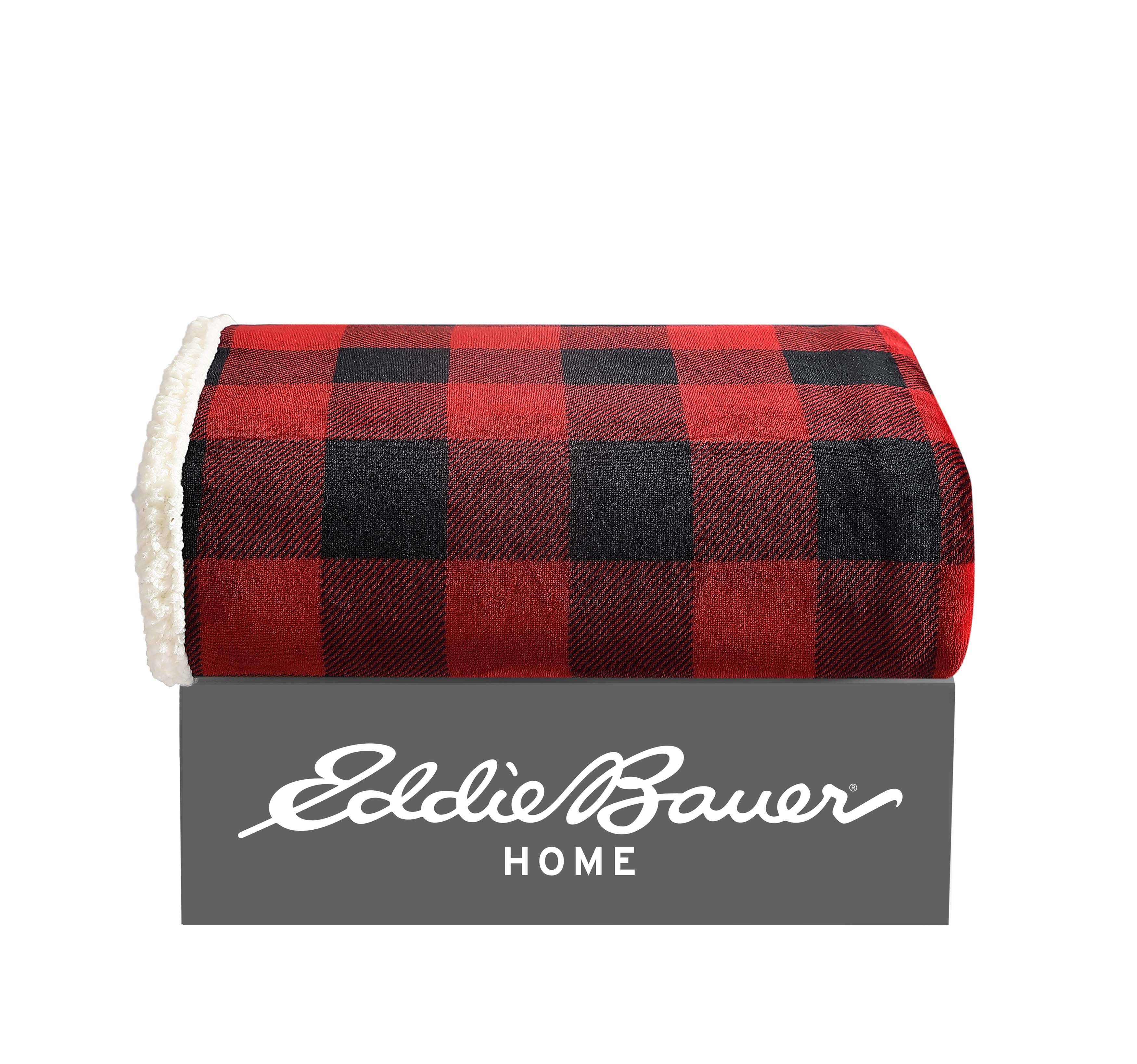 Eddie Bauer Plush-Fleece Throw Blanket