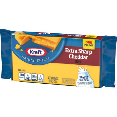 Kraft Extra Sharp Cheddar Cheese, 16 oz Block