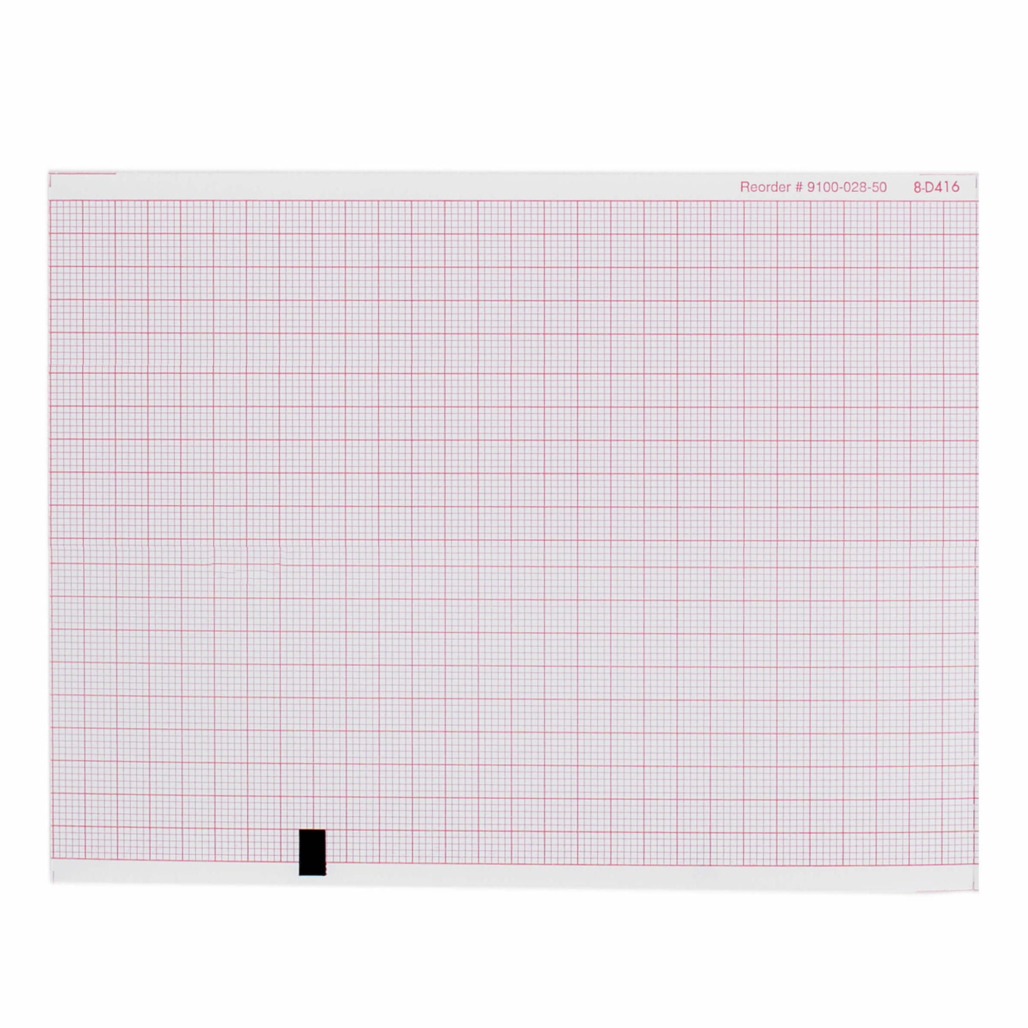 Recording Chart Paper Z-Fold Red Grid