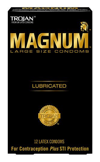 Trojan® Magnum® Lubricated Latex Condom, Large