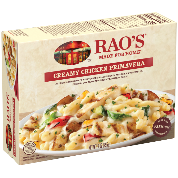 Creamy Chicken Primavera Frozen Meal, 9 oz - Left angle Image