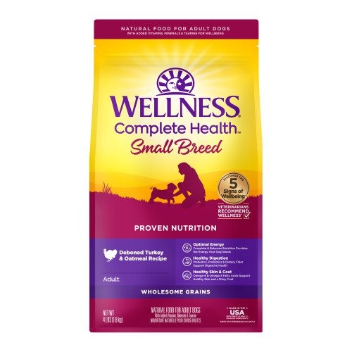 Wellness Complete Health Grained Small Breed Turkey & Oatmeal Front packaging