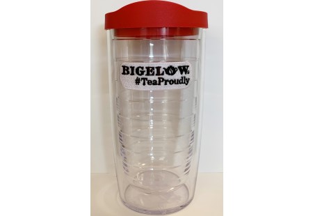 Bigelow #TeaProudly Tervis Tumbler with Red Lid In Box