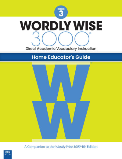 Wordly Wise 3000 Home Educator Guide Book 3 (4th Edition)
