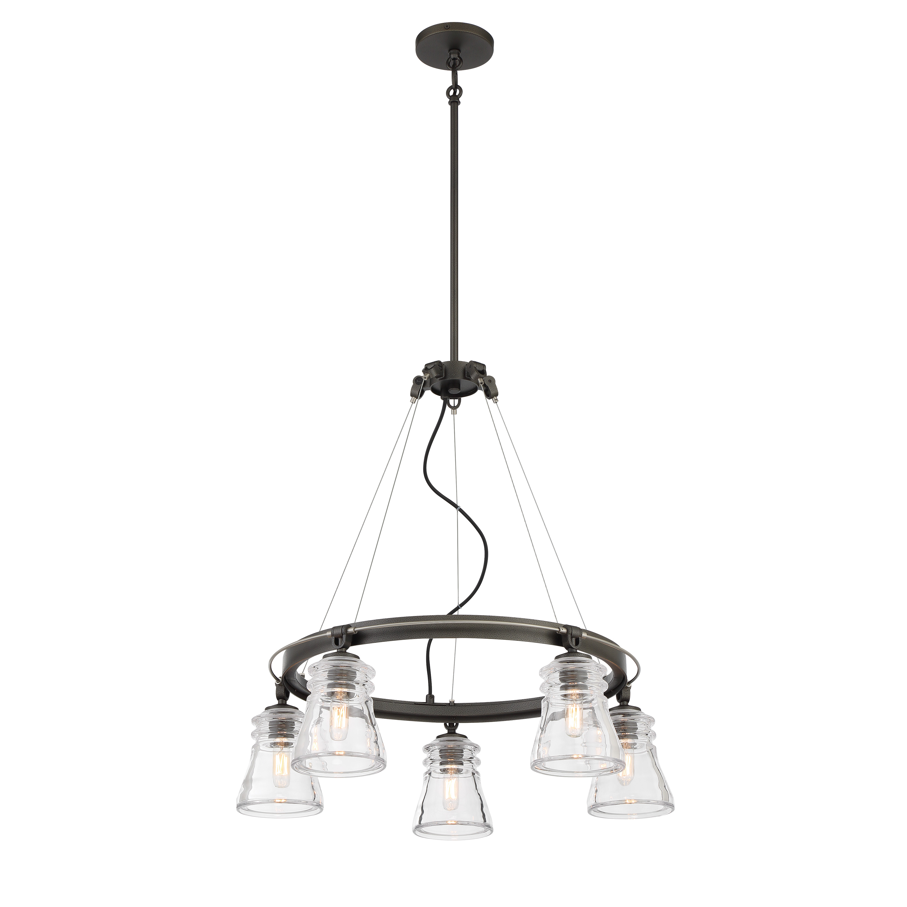 Graham Avenue - 5 Light Chandelier