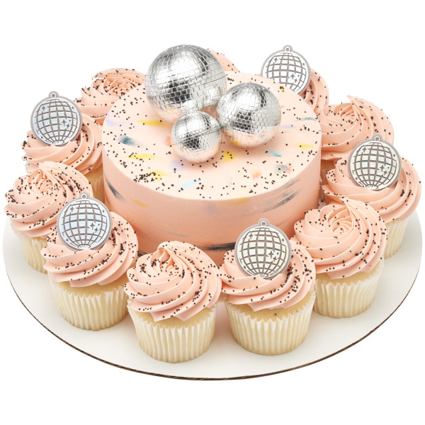 Disco Ball Cupcake Rings