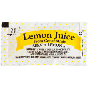 PPI Single Serve Lemon Juice, 4 gr. Packets (Pack of 200) image