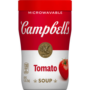 Campbell’s® Sipping Soup, Classic Tomato Soup, 11.1 Oz Microwavable Cup (Case of 8)