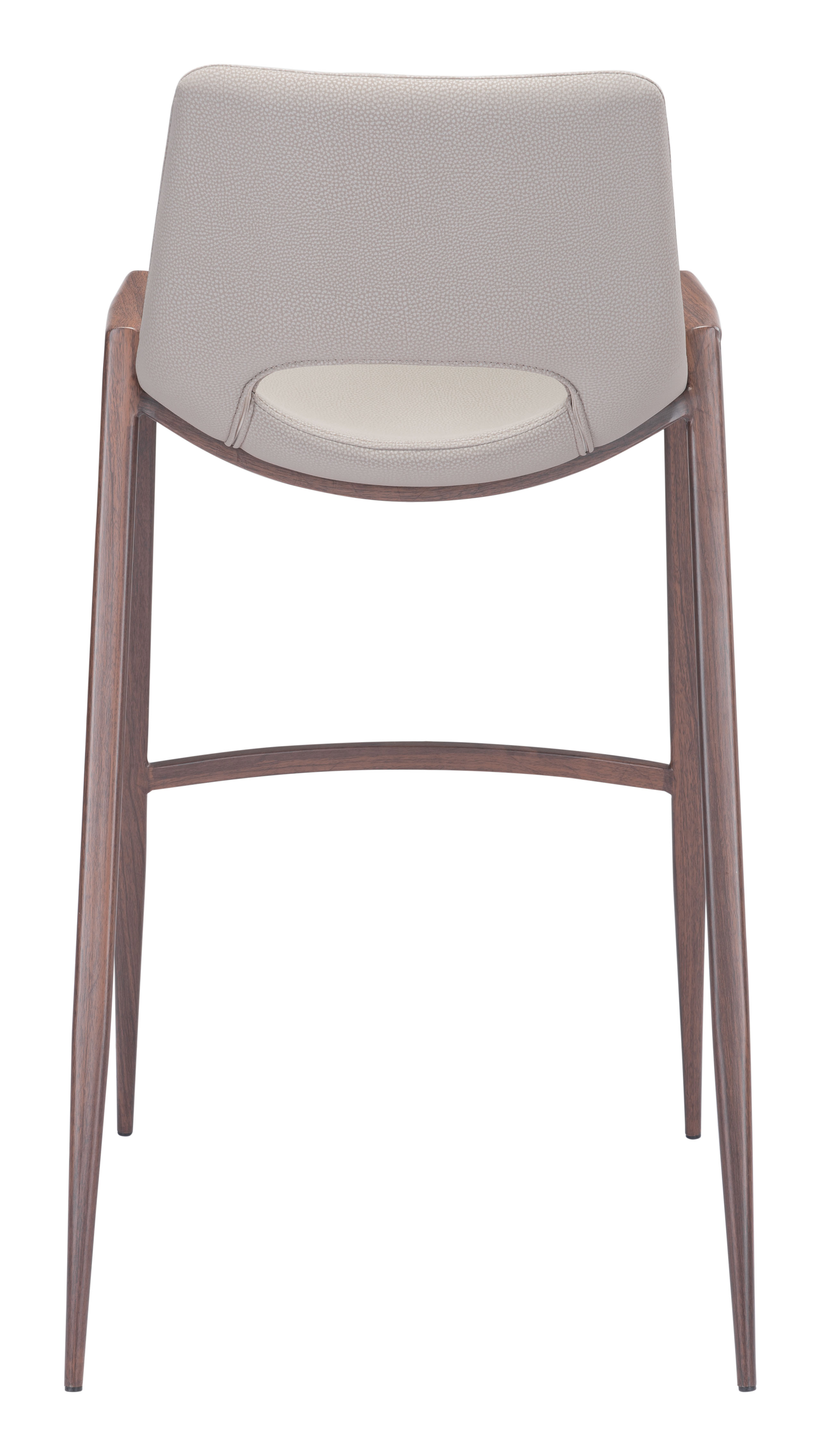 Desi Barstool (Set of 2) Beige & Walnut product image