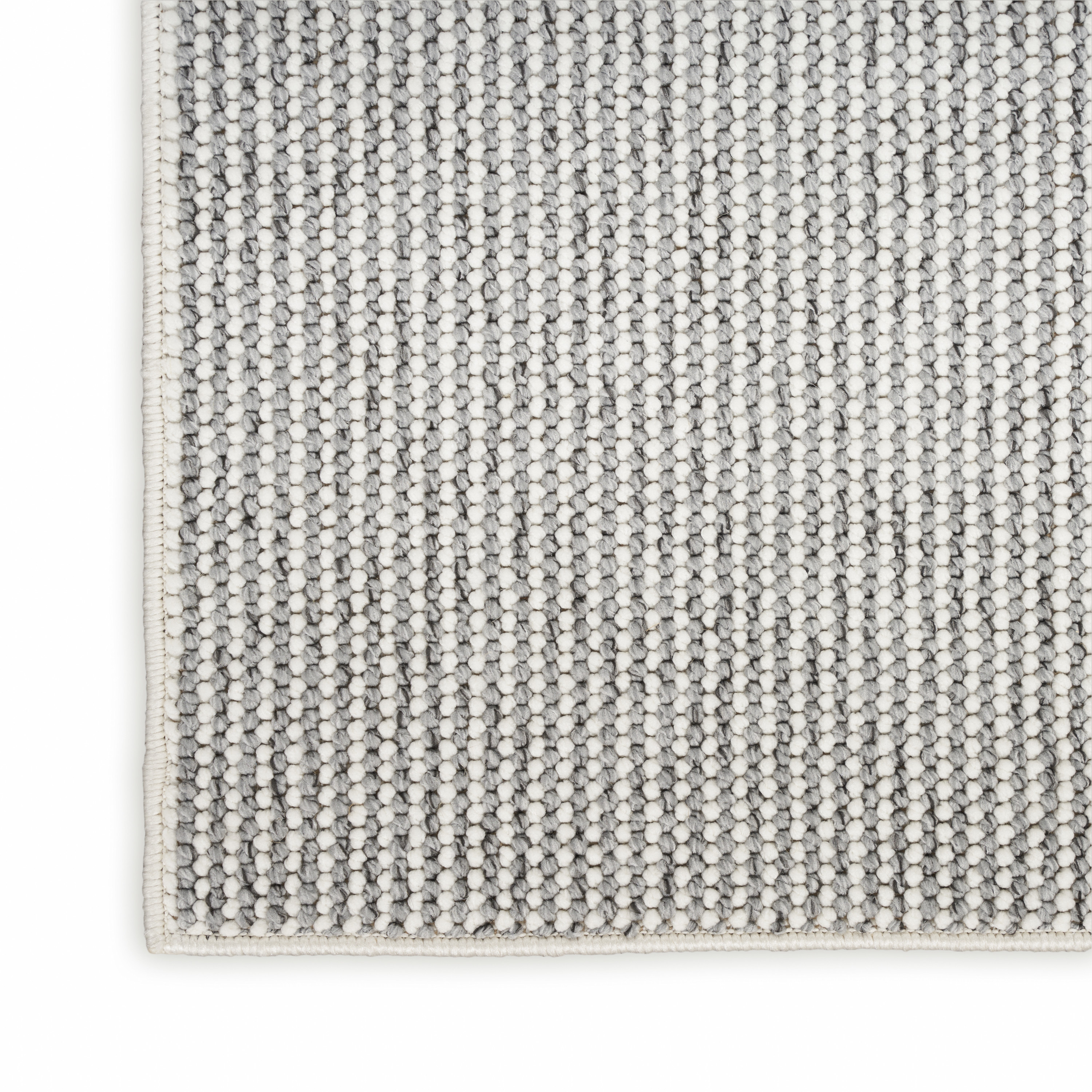 Nourison Natural Texture 5'3" x 7' Ivory Grey Farmhouse Indoor Rug