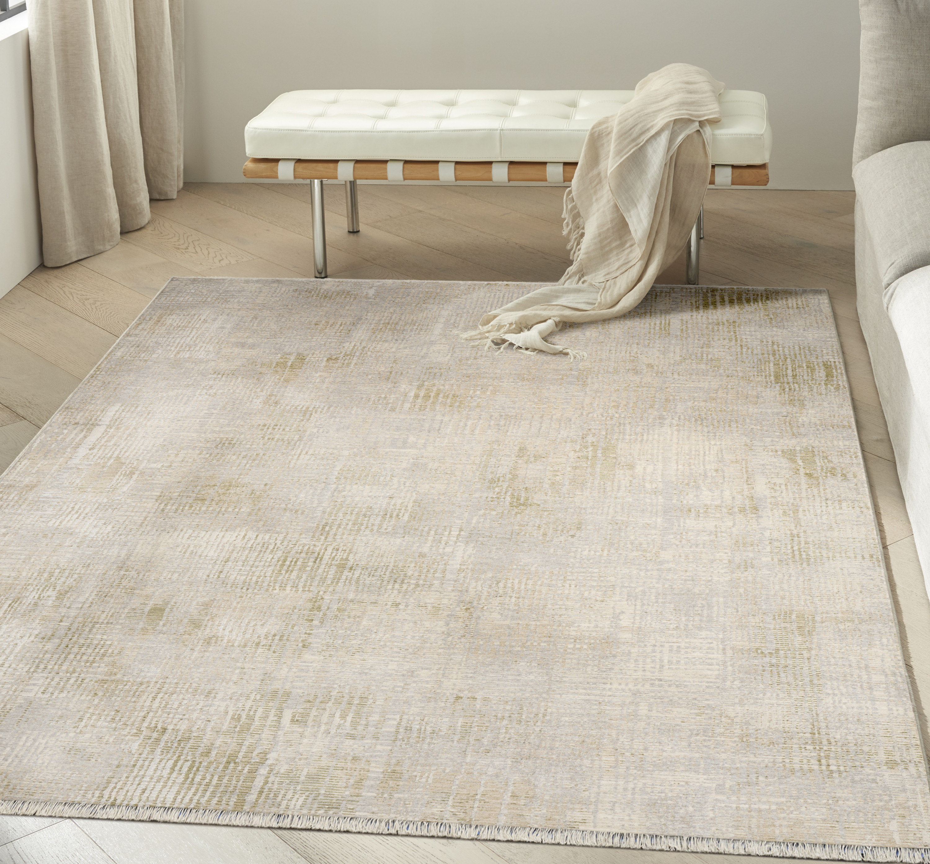 Calvin Klein CK089 Drift 9' x 12' Grey Modern Indoor Rug