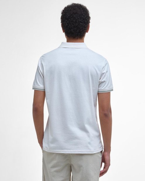 Austwick Tipped Polo Shirt Whisper White