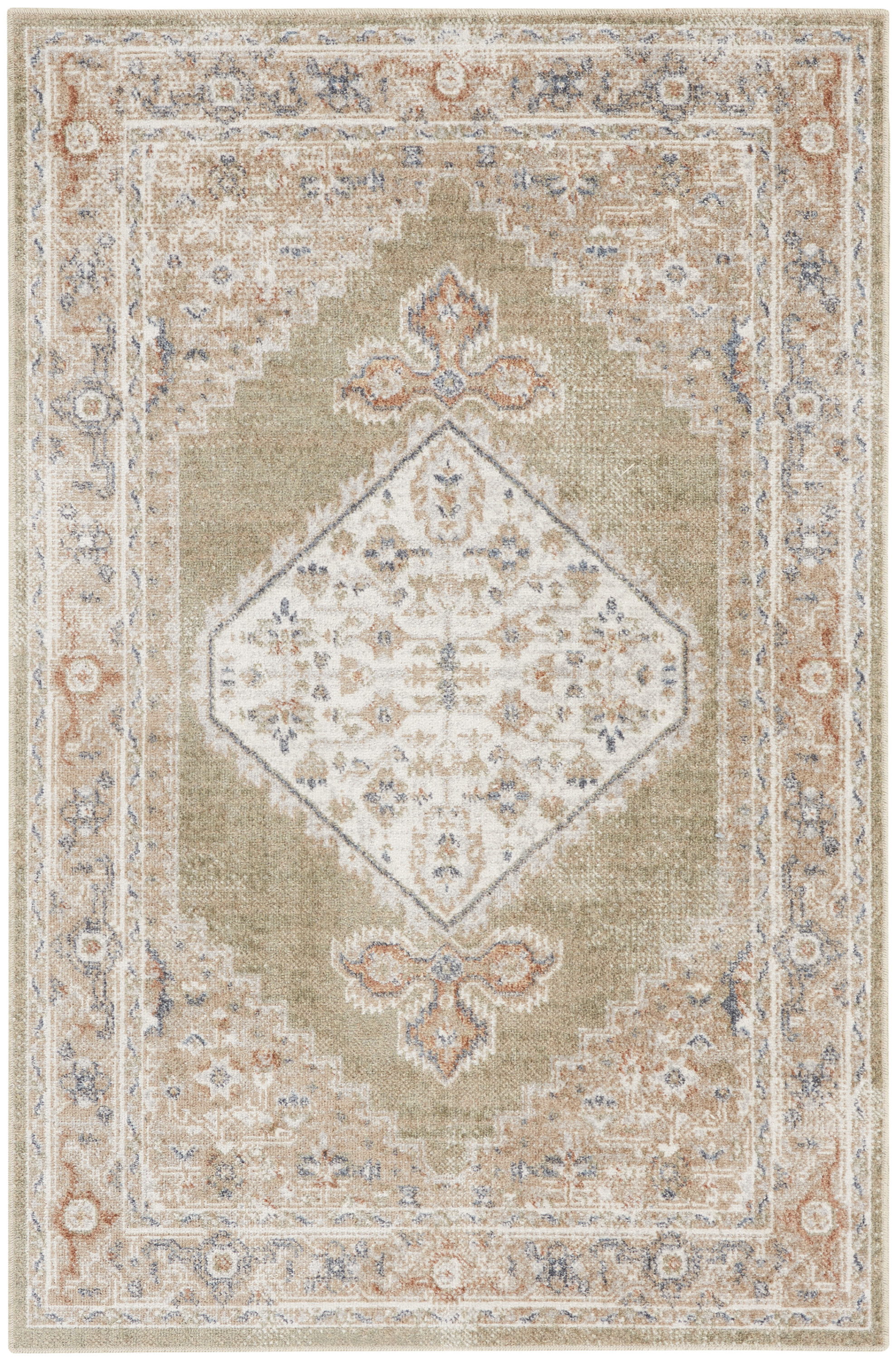 39.00" x 60.00" x .25" Astra Machine Washable Turkey N1731