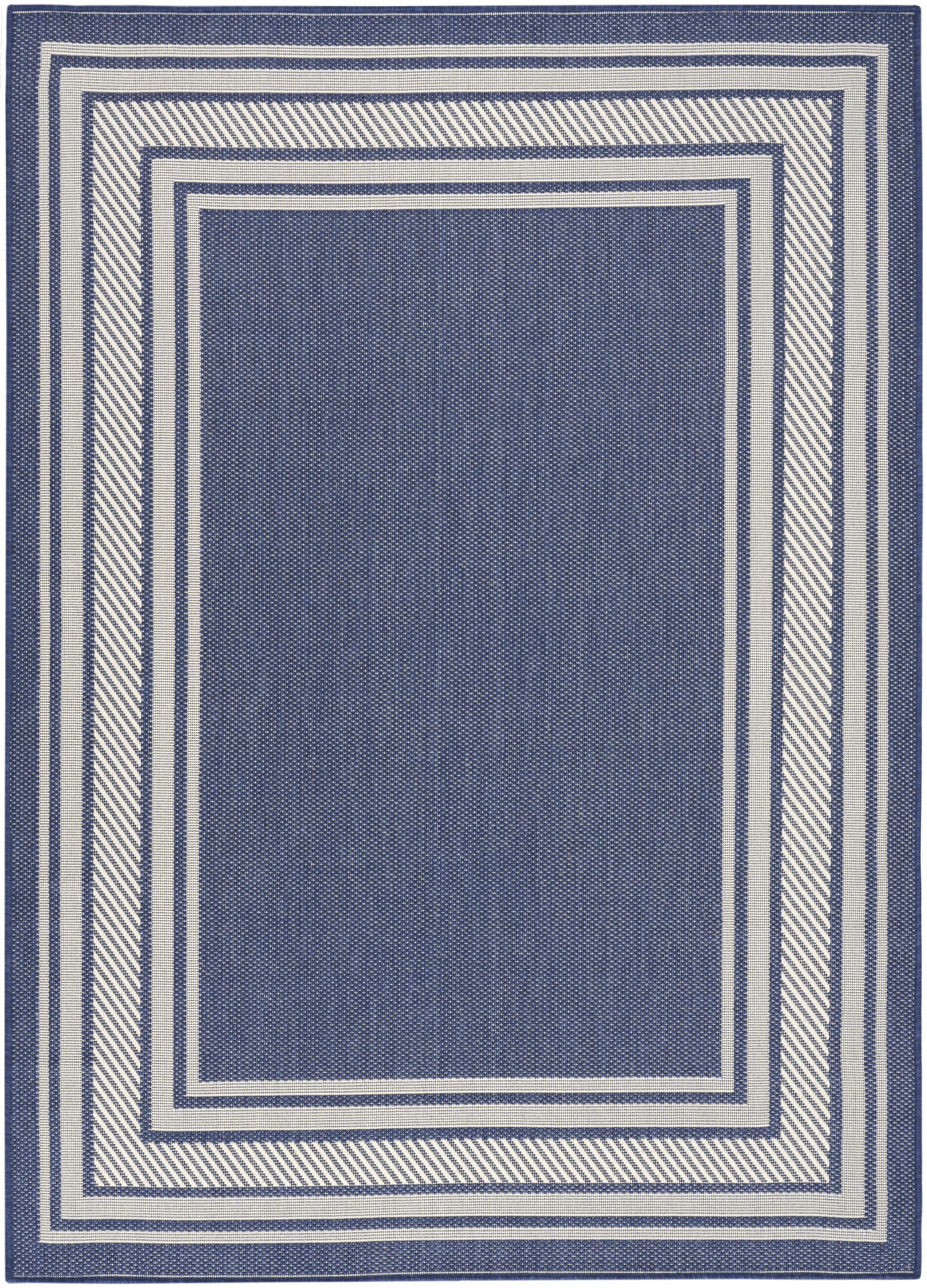 Nourison Horizon Indoor/Outdoor 6' x 9' Navy Modern Rug