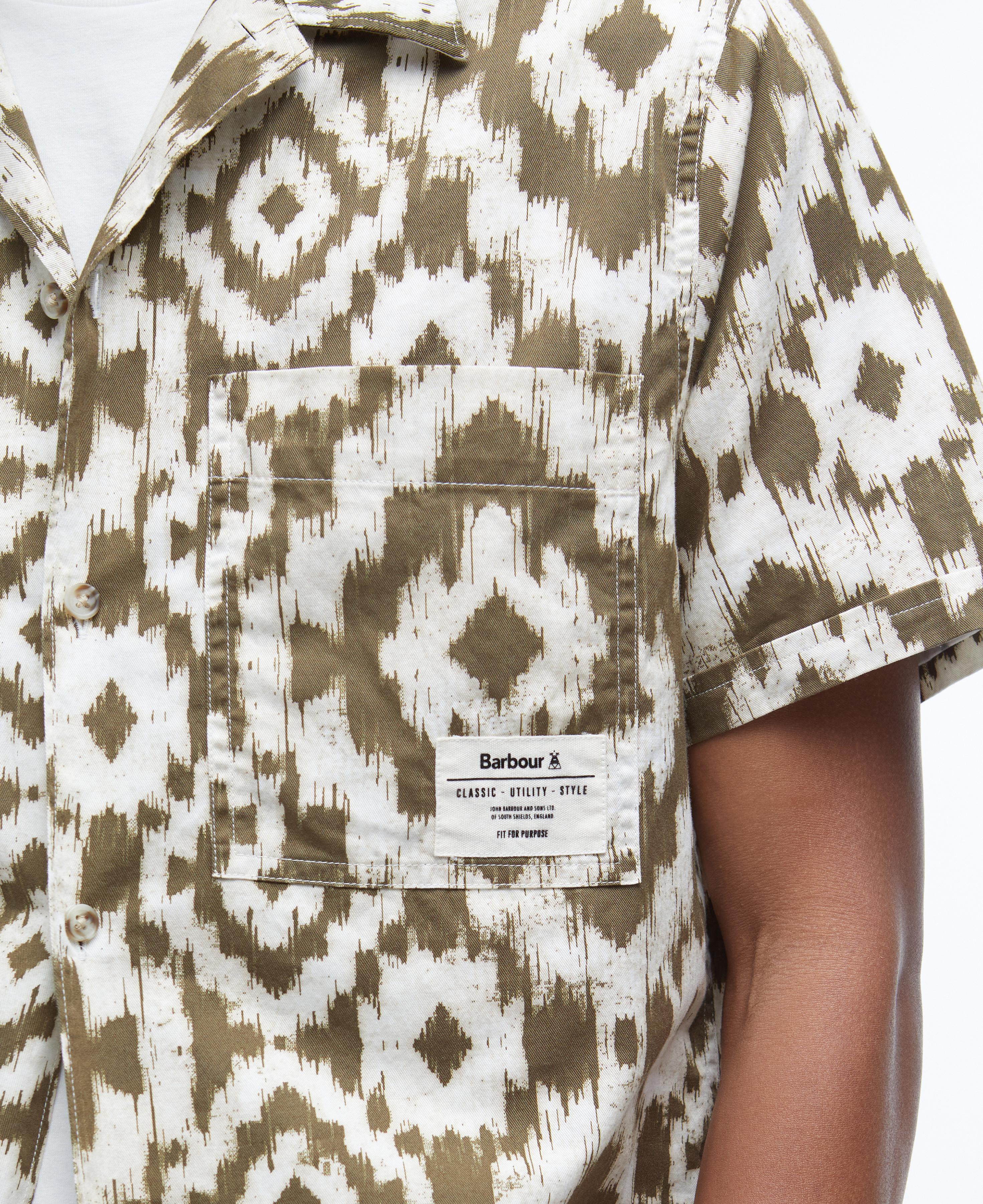 Camicia a maniche corte con stampa Homelane image number 4