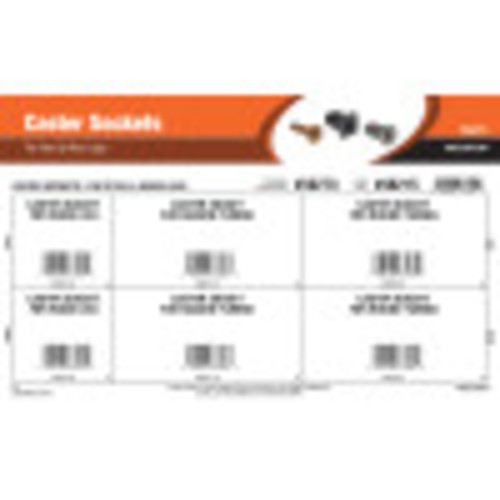 Caster Sockets Assortment (For Steel & Wood Legs)